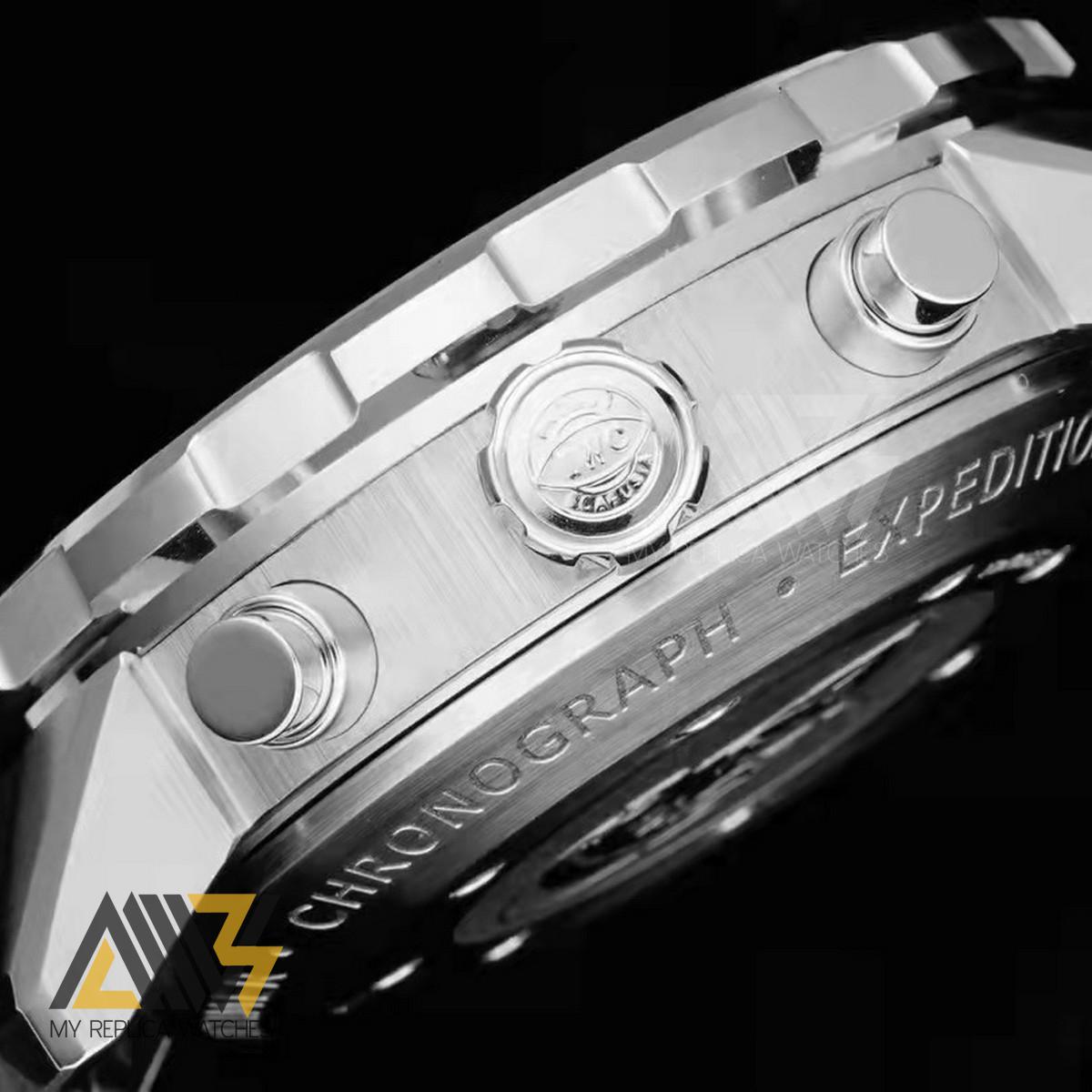 Aquatimer IW376803 Stainless Steel Case Stainless Steel Case RSF 1:1 Best Edition Black Dial on Black Rubber Strap A7750